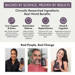 L-Tyrosine and 5-HTP mood and focus support concept