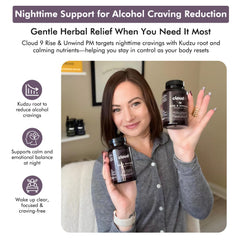 Magnesium and natural relaxation ingredients in Cloud9 Rise & Unwind PM