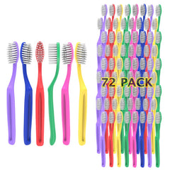Clypolly 72-pack kids disposable toothbrush with soft bristles