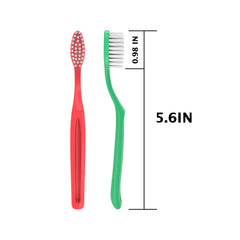 Degradable paper bag packaging for each toothbrush