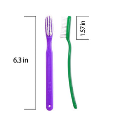 Smokers oral care toothbrush in use