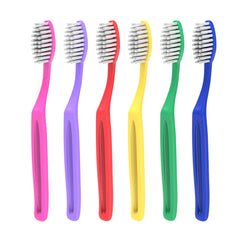 Individually wrapped toothbrush in degradable paper bag