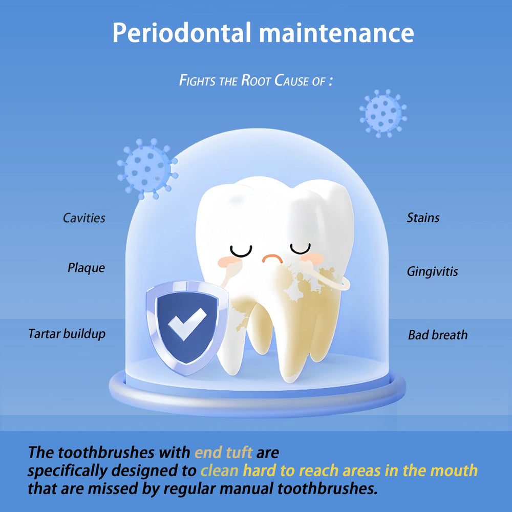 Soft bristles for sensitive teeth and gums