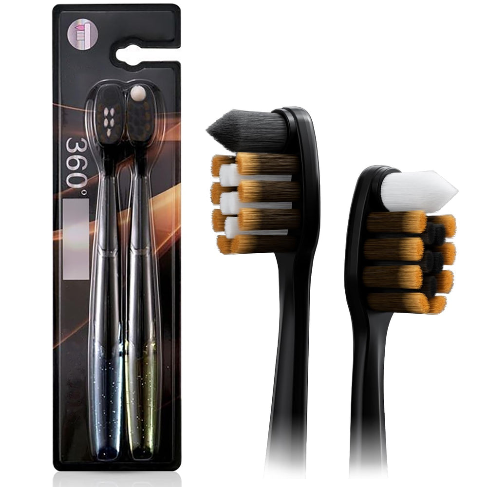 Pack of 4 CMTK toothbrushes in packaging