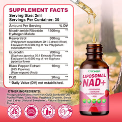 Resveratrol and NAD+ supplement benefits graphic
