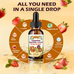 CNCHEF Strawberry flavor drops encourage easy mealtime routines.