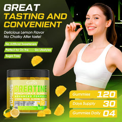 Vegan lemon-flavored CNFHDI Creatine Gummies