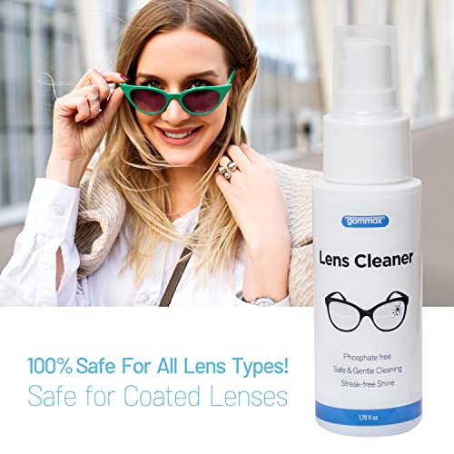 Cleaner safe for coated lenses and anti-glare coatings