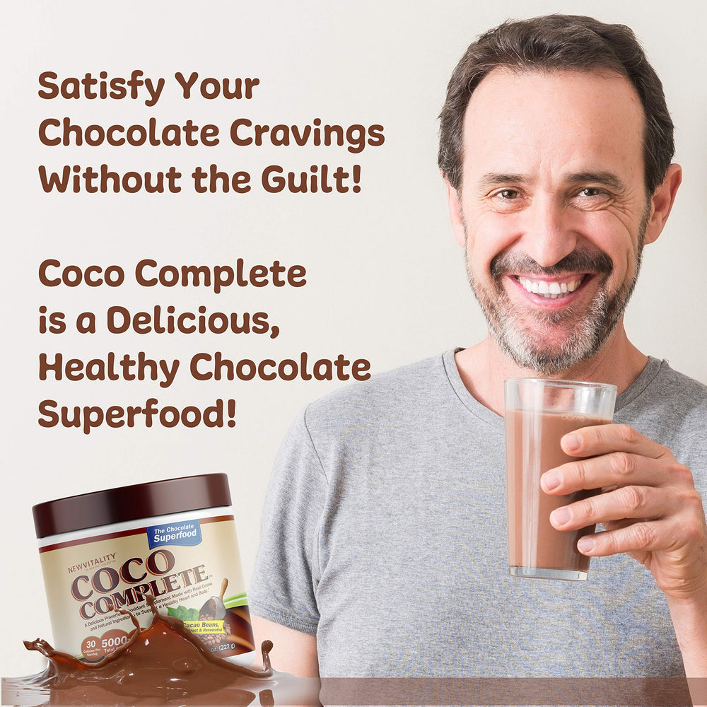 Highlight of green tea extract and resveratrol ingredients in Coco Complete