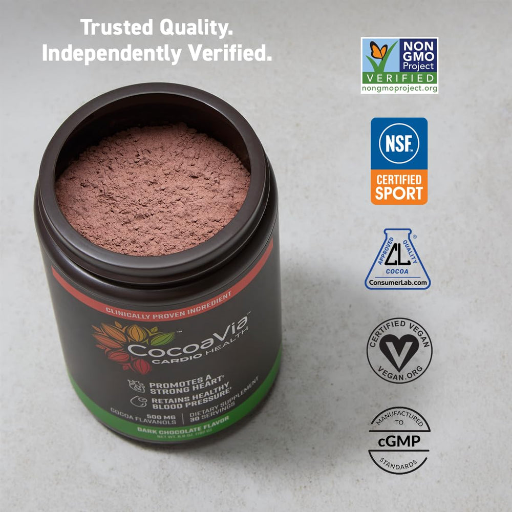 Gluten-Free badge on Cardio Health Powder packaging
