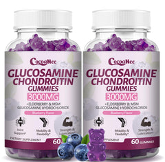 CocoaNee 2-pack front view of Glucosamine Chondroitin Gummies
