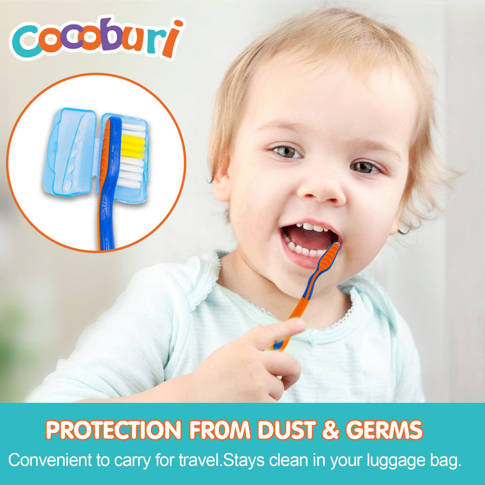 Travel carry bag for COCOBURI Dinosaurs 4-piece kids toothbrush set