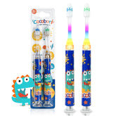 COCOBURI flashing toothbrush for kids with LED light and timer
