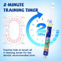 Close-up of soft bristles on COCOBURI toddler toothbrush