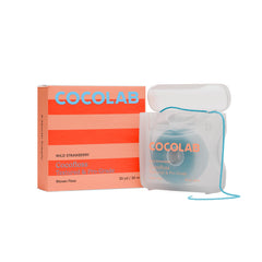 Close-up of Cocofloss Woven Dental Floss showing 500+ interwoven threads
