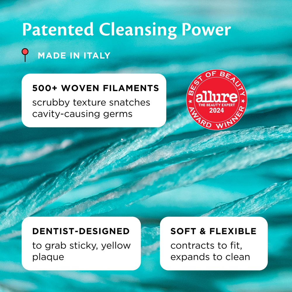Floss infused with coconut oil for nourishing dental care