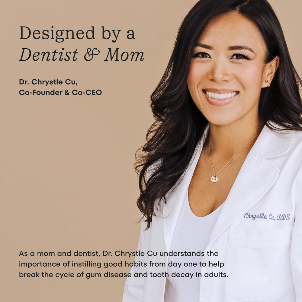 Kid-friendly flosser with smooth rounded edges