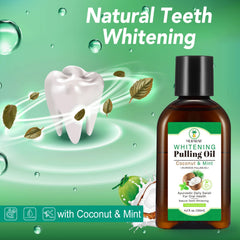 Measuring cup included in the oil pulling kit