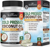 Bottle of Coconut Oil Capsules 2000mg with label
