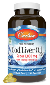 Carlson Cod Liver Oil Gems bottle