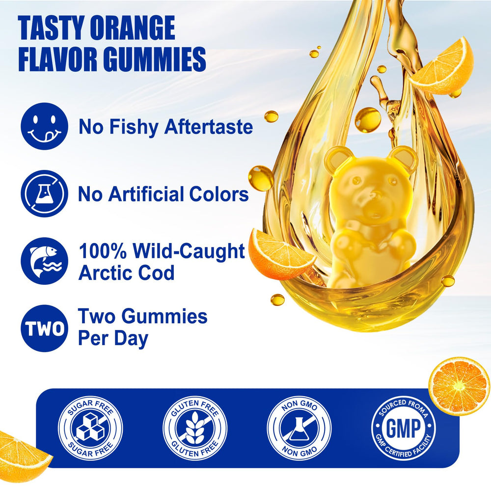 Sugar-free, Non-GMO, gluten-free gummy packaging