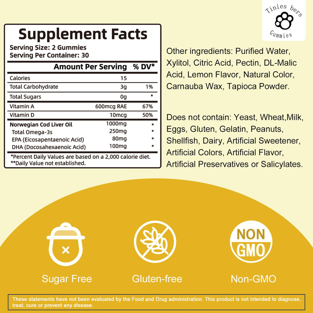 Gummies showing 80mg EPA and 100mg DHA per serving