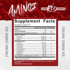Close-up of Code Red Aminos BCAA & EAA scoop