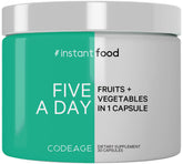 Codeage 5 a Day capsule symbolizing daily servings of fruits and vegetables