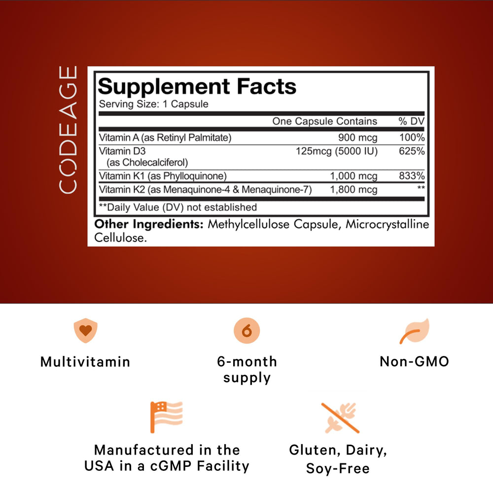Codeage ADK Vitamins label close-up