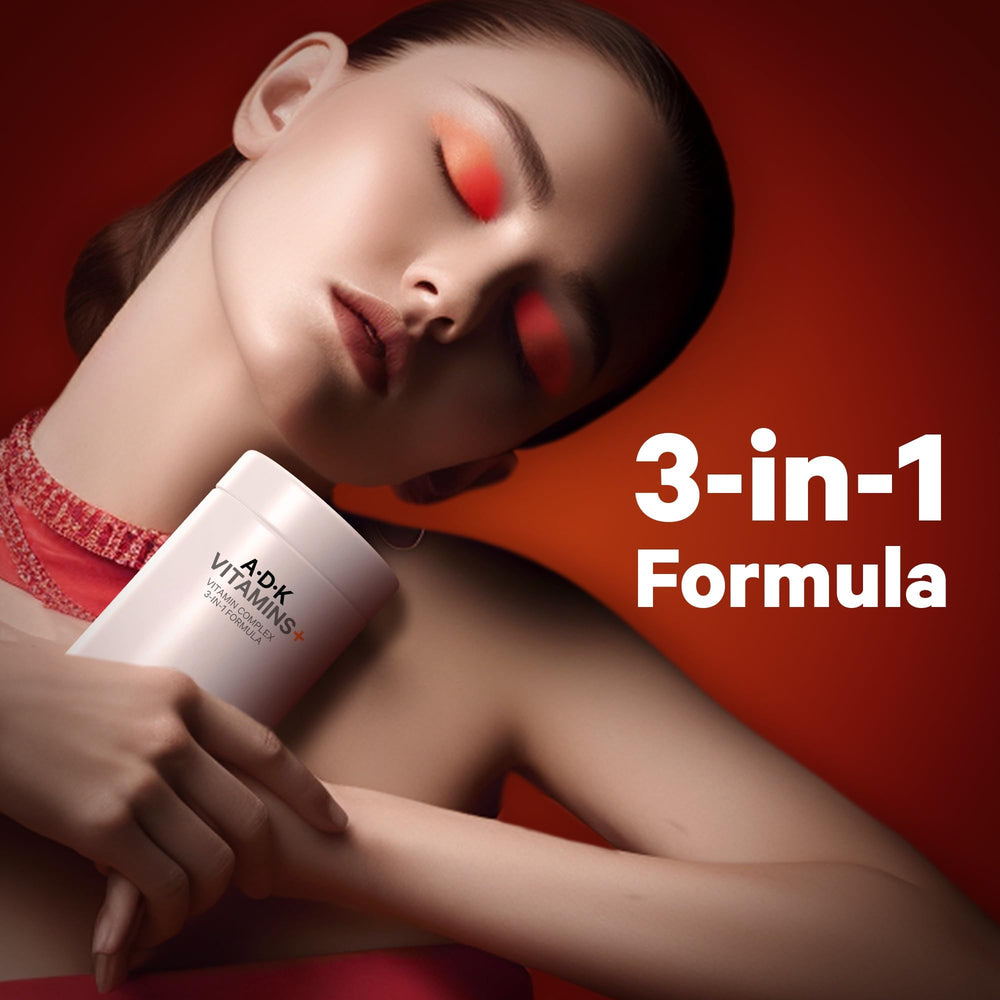 Close-up of ADK Vitamins capsules