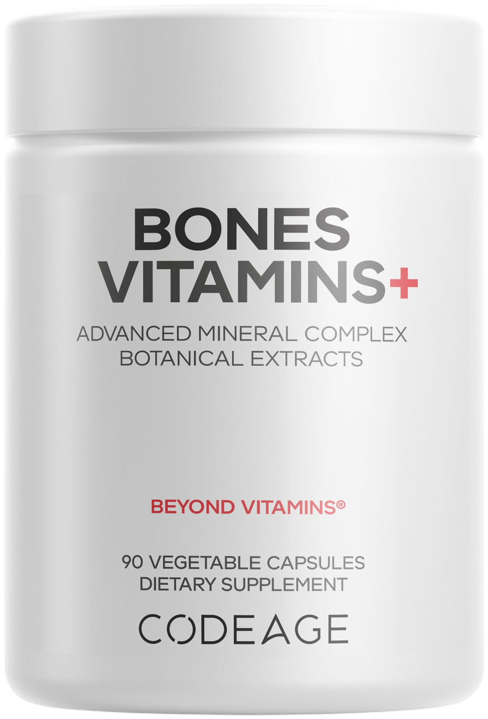 Bottle of Codeage Bones Vitamins+ 90 capsules