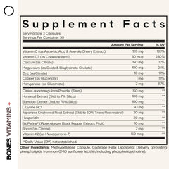 Back of Codeage Bones Vitamins+ bottle showing logo