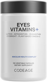 Codeage Eyes Vitamins AREDS2 formula bottle and capsules