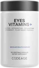 Codeage Eyes Vitamins AREDS2 formula bottle and capsules
