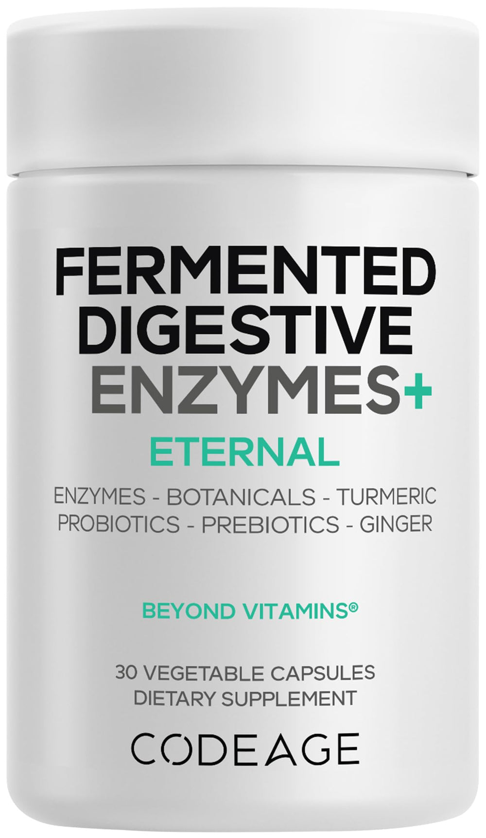 Bottle of Codeage Fermented Digestive Enzymes with 14 enzymes
