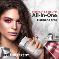 Illustration of the freeze-drying process for beef heart and liver