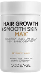 Codeage Hair Growth + Smooth Skin Max bottle front