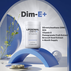 Close-up of Codeage Liposomal DIM label
