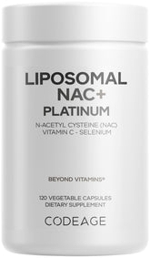Codeage Liposomal NAC+ Platinum bottle with 120 capsules
