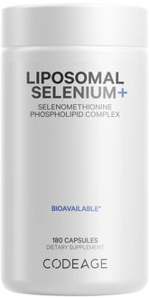 Codeage Liposomal Selenium 200 mcg bottle label