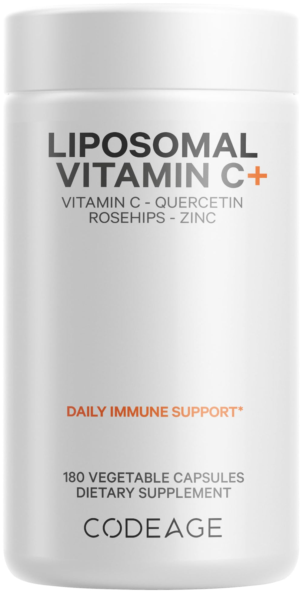 Codeage Liposomal Vitamin C 1500mg with Zinc, Elderberry and Citrus Bioflavonoids bottle