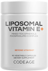 Codeage Liposomal Vitamin E bottle front view
