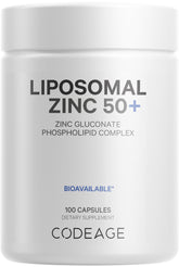Codeage Liposomal Zinc 50 mg 1-a-day 100-capsule bottle