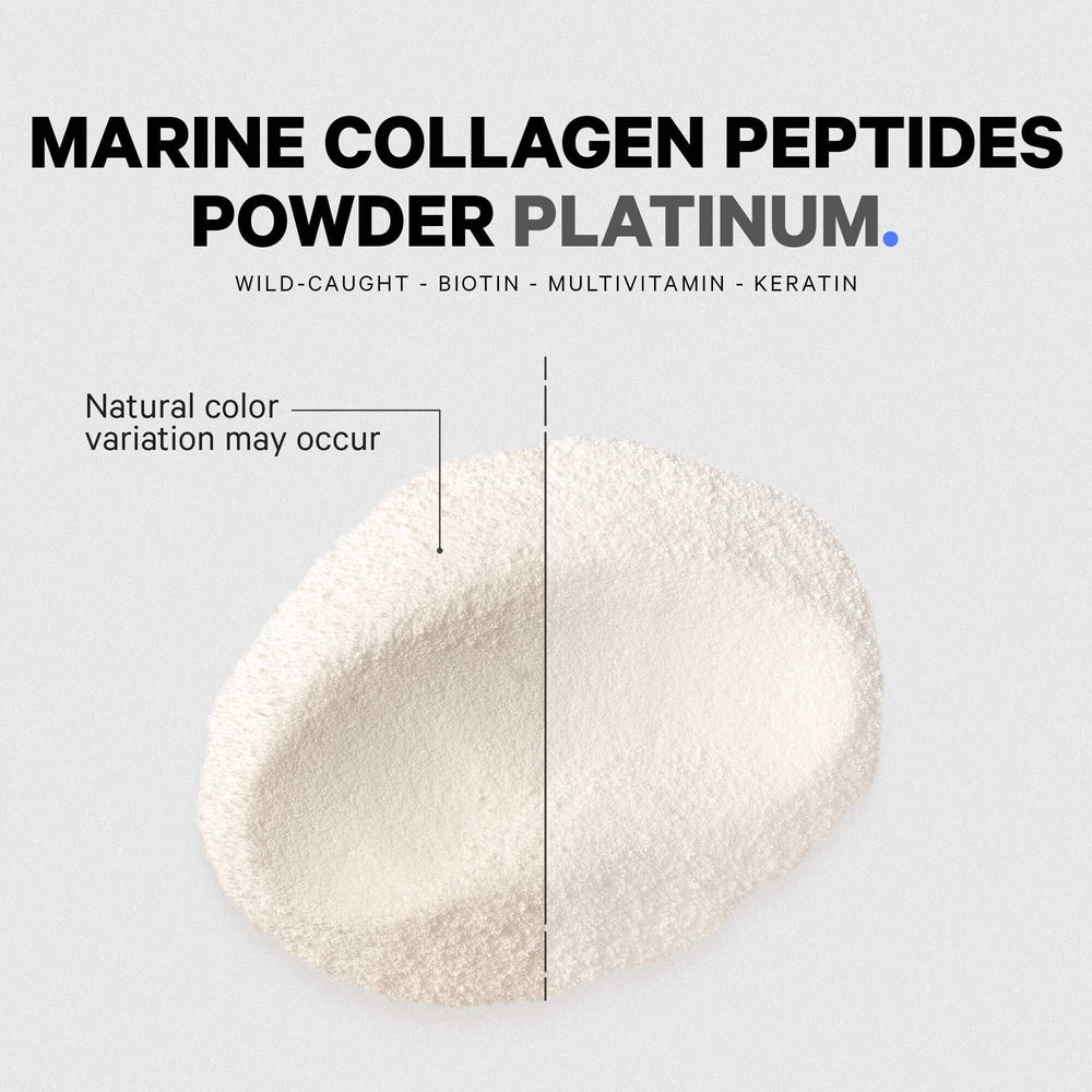 Pouring Codeage Marine Collagen Platinum into a cup