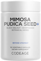 Codeage Mimosa Pudica Seed Capsules bottle label