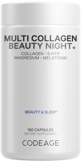 Codeage Multi Collagen Beauty Night bottle and packaging