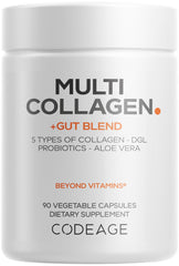 Codeage Multi Collagen + Gut Blend bottle front view