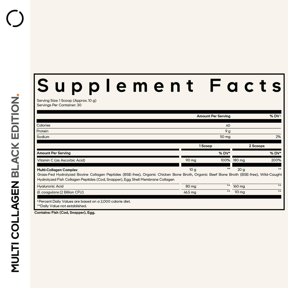 Unflavored collagen powder with scoop