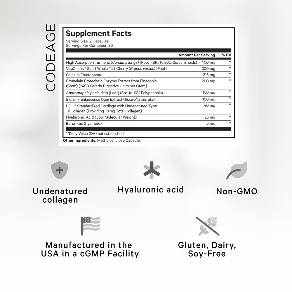 UC-II undenatured Type II collagen ingredient graphic