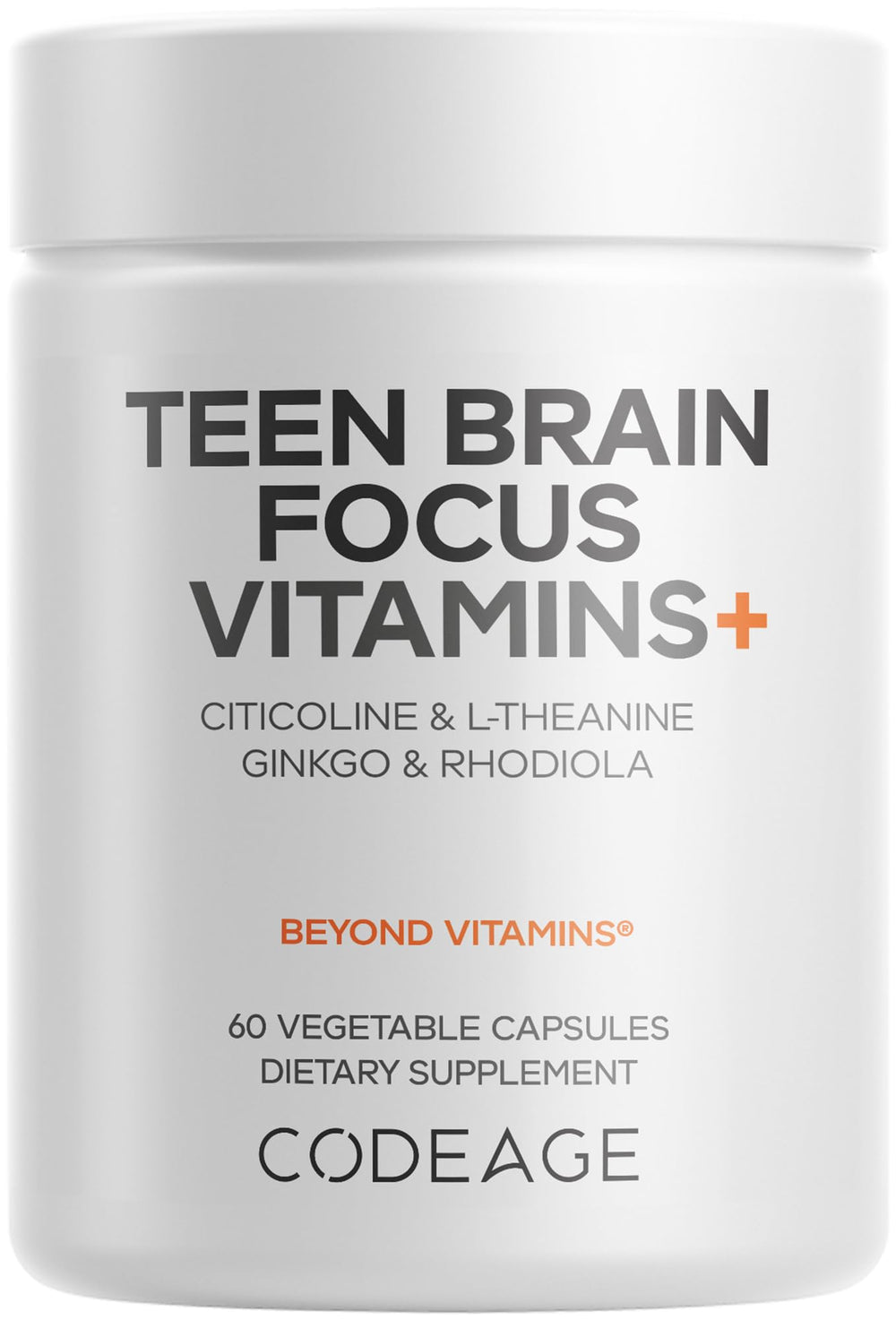 Codeage Teen Brain Focus bottle with 60 capsules